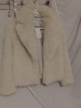 a new day Cream Faux Fur Teddy Jacket
